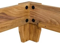 NATURE BROWN #510 Letto Matrimoniale In Legno Di Sheesham - Oliato / Marrone 140x200 -Massivmoebel24 09 634 553 5010 7