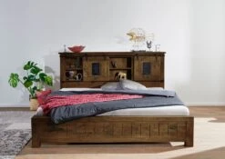 Bett Mango 200x200x Braun Lackiert RAILWAY #474 15 Bett Mango 200x200x Braun Lackiert RAILWAY #474 -Massivmoebel24 09 634 772 3072 04