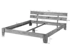 NATURE BROWN #511 Letto Matrimoniale In Legno Di Sheesham - Oliato / Marrone 160x200 12 NATURE BROWN #511 Letto Matrimoniale In Legno Di Sheesham - Oliato / Marrone 160x200 -Massivmoebel24 09 636 553 5011 8