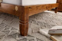 OXFORD #222 Letto Matrimoniale In Legno Di Acacia - Laccato / Miele 160x200 -Massivmoebel24 09 636 610 7049 4