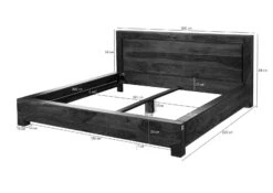 METRO LIFE #137 Letto Matrimoniale In Legno Di Sheesham - Laccato / Life honey 180x200 -Massivmoebel24 09 638 520 1037 8