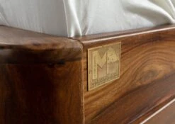 TORONTO #253 Letto Matrimoniale In Legno Di Sheesham - Cerato / Noce 180x200 -Massivmoebel24 09 638 665 1053 7