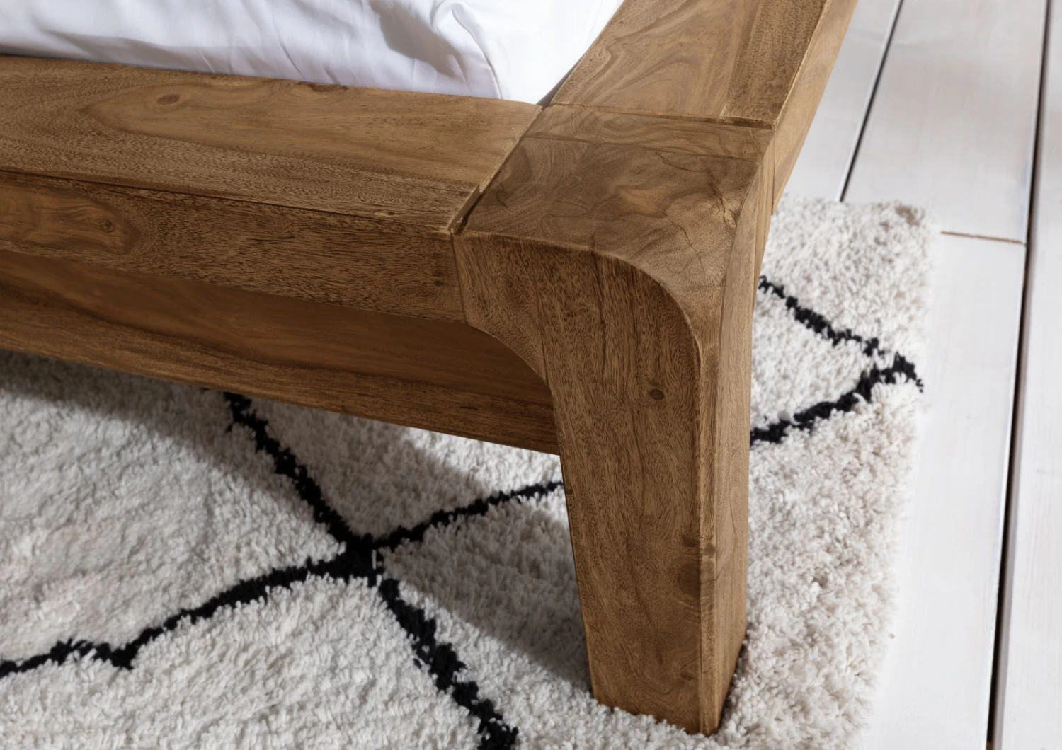 BUENO #001 Letto Matrimoniale In Legno Di Sheesham - Oliato / Marrone 180x200 8 BUENO #001 Letto Matrimoniale In Legno Di Sheesham - Oliato / Marrone 180x200 - immagine 6