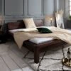 BUENO #030 Letto Matrimoniale In Legno Di Acacia - Laccato / Tabacco 180x200 -Massivmoebel24 09 638 679 0030 1