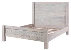 KASHMIR #103 Letto Matrimoniale In Legno Di Mango - Oliato / Bianco 180x200 18 KASHMIR #103 Letto Matrimoniale In Legno Di Mango - Oliato / Bianco 180x200 -Massivmoebel24 09 638 696 1003 9