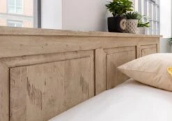 RAILWAY #342 Letto Matrimoniale In Legno Di Mango - Laccato / Whitewash 180x200 -Massivmoebel24 09 638 772 2033 4