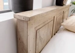 RAILWAY #342 Letto Matrimoniale In Legno Di Mango - Laccato / Whitewash 180x200 -Massivmoebel24 09 638 772 2033 6