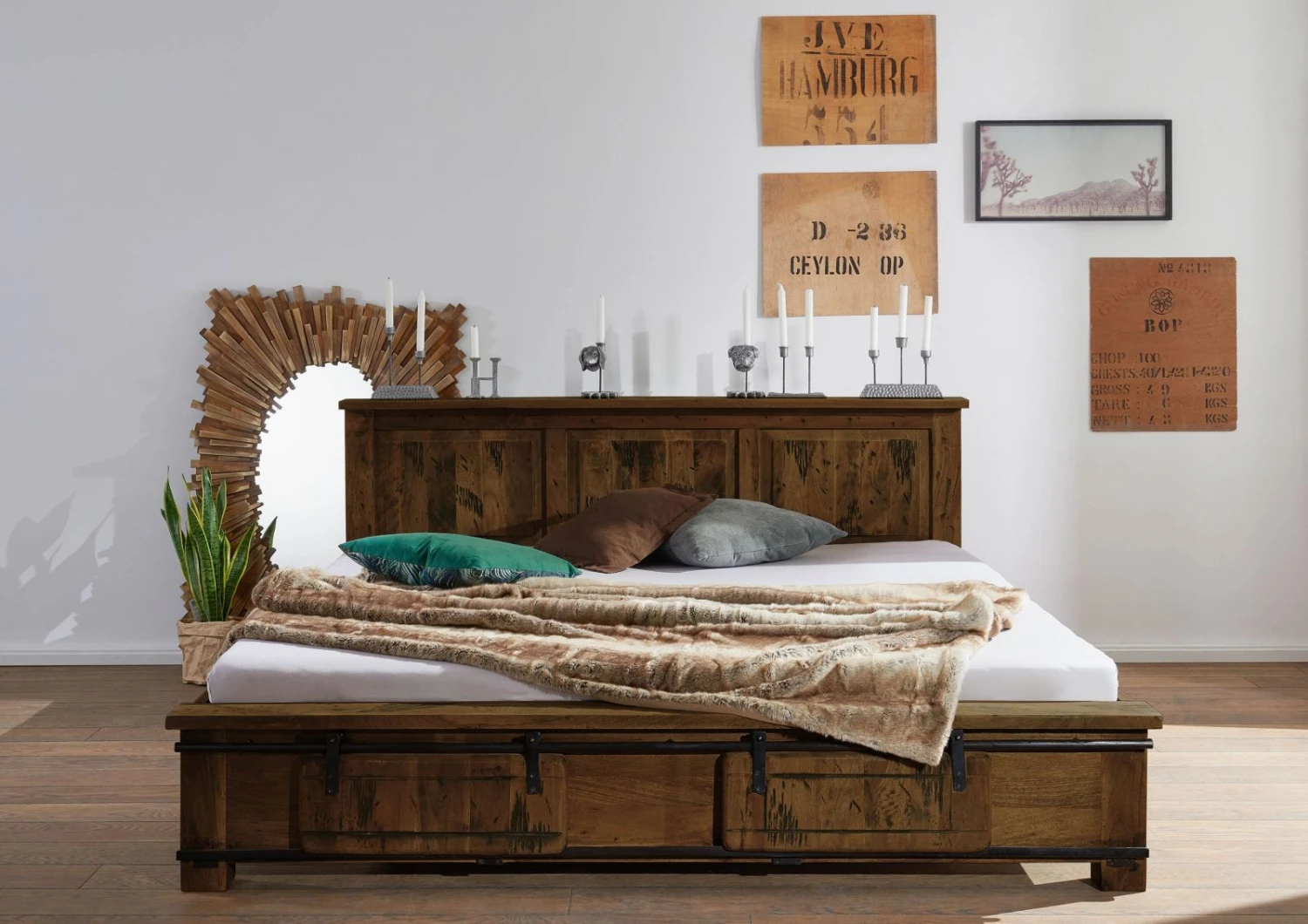 Bett Mango 190xx82,5 Braun Lackiert RAILWAY #442 5 Bett Mango 190xx82,5 Braun Lackiert RAILWAY #442 - immagine 3