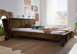 Bett Mango 190xx82,5 Braun Lackiert RAILWAY #442 15 Bett Mango 190xx82,5 Braun Lackiert RAILWAY #442 -Massivmoebel24 09 638 772 3033 04