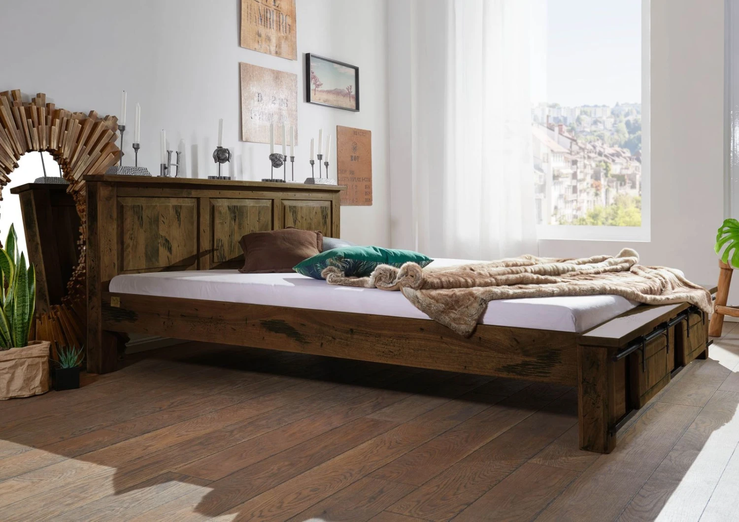 Bett Mango 190xx82,5 Braun Lackiert RAILWAY #442 6 Bett Mango 190xx82,5 Braun Lackiert RAILWAY #442 - immagine 4