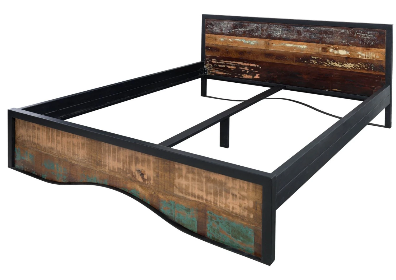 INDUSTRIAL #108 Letto Matrimoniale In Legno Riciclato E Ferro - Laccato Multicolore 180x200 10 INDUSTRIAL #108 Letto Matrimoniale In Legno Riciclato E Ferro - Laccato Multicolore 180x200 - immagine 8