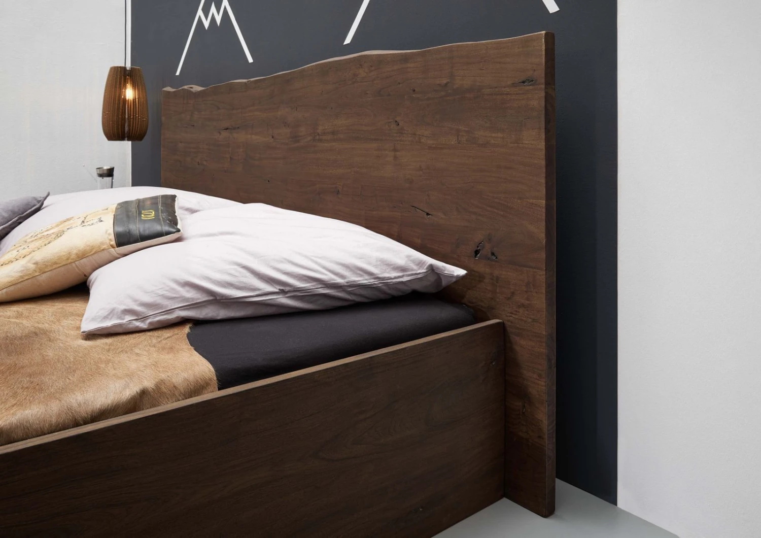 PURE ACACIA #003 Letto Matrimoniale In Legno Di Acacia - Laccato / Marrone 180x200 6 PURE ACACIA #003 Letto Matrimoniale In Legno Di Acacia - Laccato / Marrone 180x200 - immagine 4