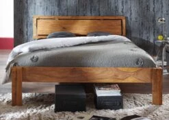 NATURE BROWN #523 Letto Matrimoniale In Legno Di Sheesham - Oliato / Marrone 200x200