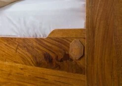 OXFORD #0133 Letto Matrimoniale In Legno Di Acacia - Laccato / Miele 200x200 -Massivmoebel24 09 640 610 0133 5