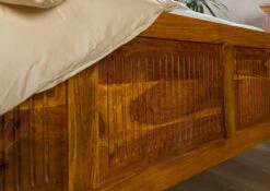 OXFORD #0133 Letto Matrimoniale In Legno Di Acacia - Laccato / Miele 200x200 -Massivmoebel24 09 640 610 0133 6