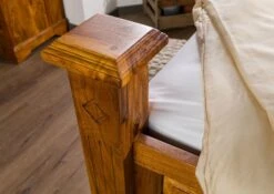 OXFORD #0133 Letto Matrimoniale In Legno Di Acacia - Laccato / Miele 200x200 -Massivmoebel24 09 640 610 0133 7