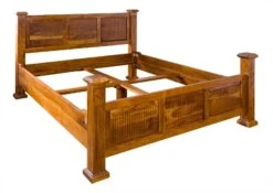 OXFORD #0133 Letto Matrimoniale In Legno Di Acacia - Laccato / Miele 200x200 -Massivmoebel24 09 640 610 0133 9