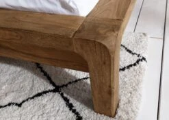 BUENO #002 Letto Matrimoniale In Legno Di Sheesham - Oliato / Marrone 200x200 -Massivmoebel24 09 640 679 0002 6