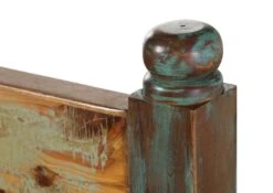 FABLE #23 Letto Matrimoniale In Legno Riciclato - Laccato / Multicolore 200x200 -Massivmoebel24 09 640 751 0023 5