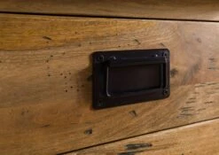 Nachttisch Mango 50x50x60 Natur Lackiert RAILWAY #1003 -Massivmoebel24 09 680 772 0103 05