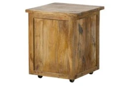 Nachttisch Mango 50x50x60 Natur Lackiert RAILWAY #1003 -Massivmoebel24 09 680 772 0103 10