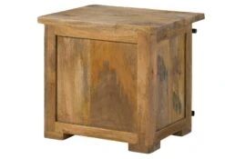 Nachttisch Mango 50x40x45 Natur Lackiert RAILWAY #1012 -Massivmoebel24 09 680 772 0112 10