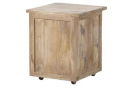 Nachttisch Mango 50x50x60 Beige Lackiert RAILWAY #3003 -Massivmoebel24 09 680 772 2103 10