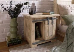 Nachttisch Mango 50x40x45 Beige Lackiert RAILWAY #3012 15 Nachttisch Mango 50x40x45 Beige Lackiert RAILWAY #3012 -Massivmoebel24 09 680 772 2112 04