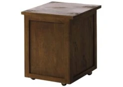 Nachttisch Mango 50x50x60 Braun Lackiert RAILWAY #4003 -Massivmoebel24 09 680 772 3103 10