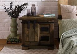 Nachttisch Mango 50x40x45 Braun Lackiert RAILWAY #4012 14 Nachttisch Mango 50x40x45 Braun Lackiert RAILWAY #4012 -Massivmoebel24 09 680 772 3112 03