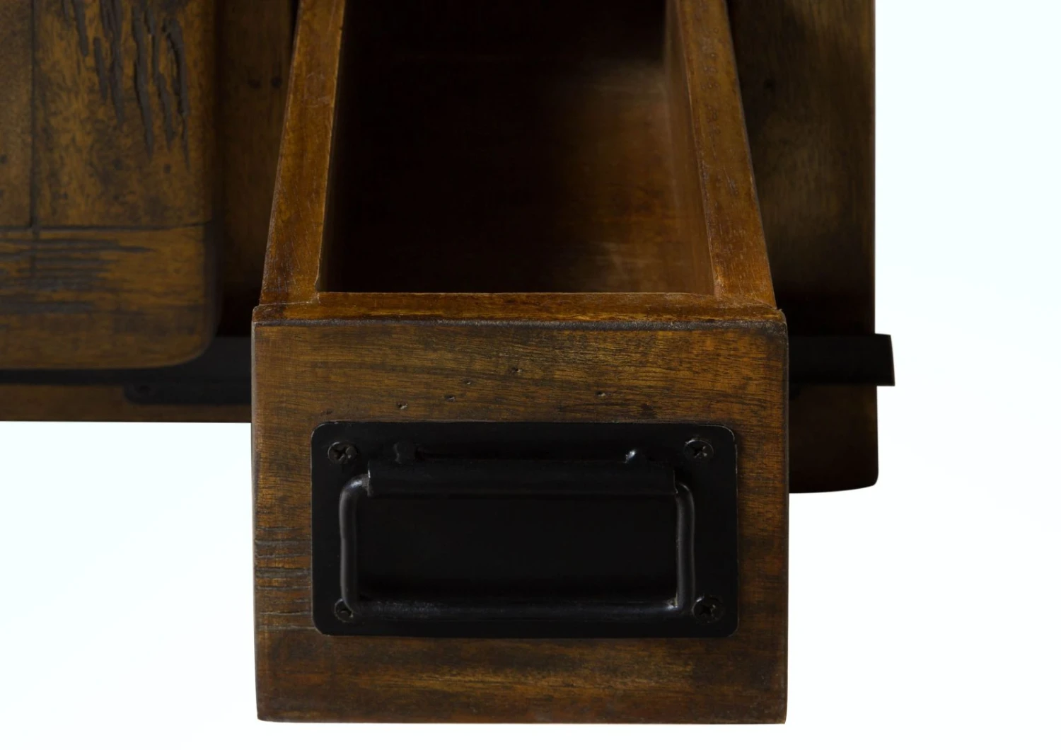 Nachttisch Mango 50x40x45 Braun Lackiert RAILWAY #4012 8 Nachttisch Mango 50x40x45 Braun Lackiert RAILWAY #4012 - immagine 6