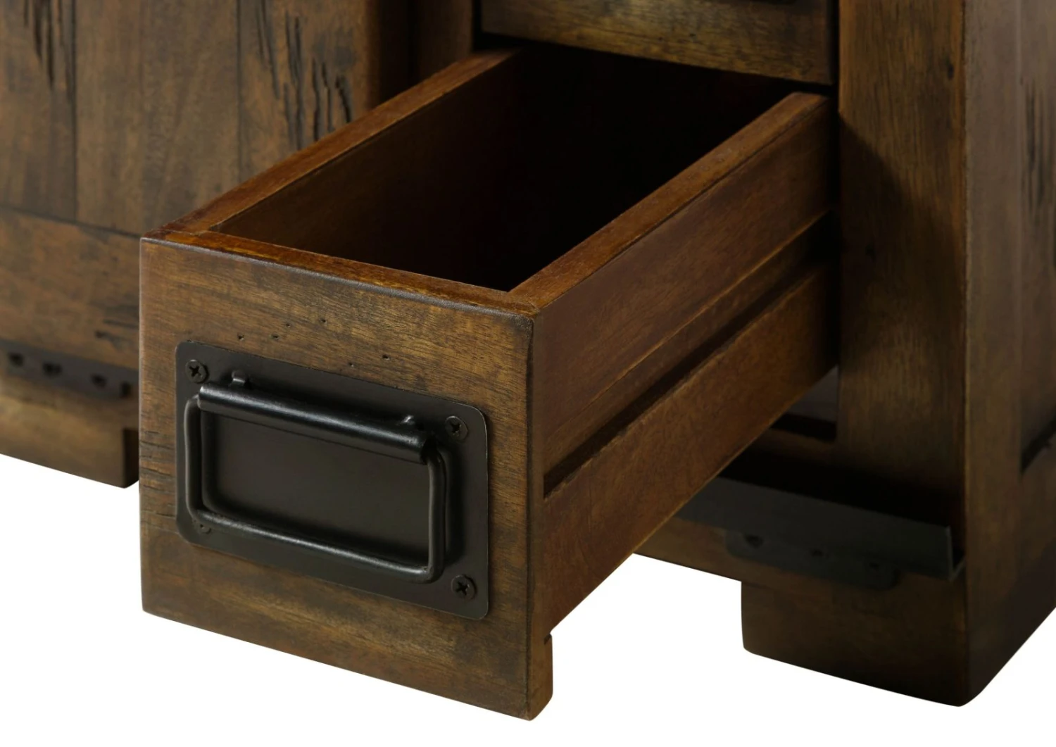 Nachttisch Mango 50x40x45 Braun Lackiert RAILWAY #4012 9 Nachttisch Mango 50x40x45 Braun Lackiert RAILWAY #4012 - immagine 7