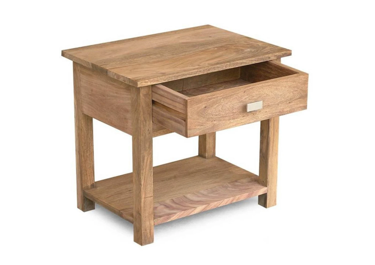 Comodino In Legno Di Sheesham / Palissandro 50x35x45 Marrone Oliato NATURE BROWN #91 6 Comodino In Legno Di Sheesham / Palissandro 50x35x45 Marrone Oliato NATURE BROWN #91 - immagine 4