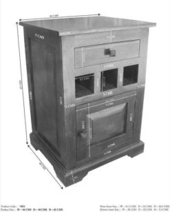 Comodino In Legno Di Acacia 46x40x65 Miele Dorato Laccato OXFORD #268 18 Comodino In Legno Di Acacia 46x40x65 Miele Dorato Laccato OXFORD #268 -Massivmoebel24 09 681 610 7051 8