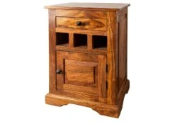 Comodino In Legno Di Acacia 46x40x65 Miele Dorato Laccato OXFORD #268 19 Comodino In Legno Di Acacia 46x40x65 Miele Dorato Laccato OXFORD #268 -Massivmoebel24 09 681 610 7051 9