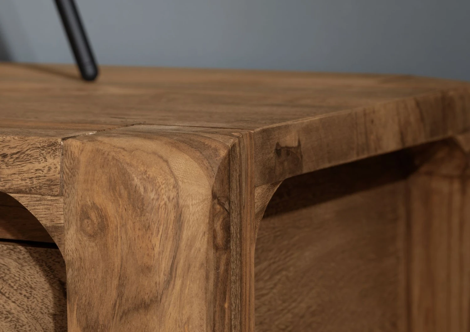 Comodino In Legno Di Sheesham / Palissandro 60x40x50 Marrone Oliato BUENO #005 7 Comodino In Legno Di Sheesham / Palissandro 60x40x50 Marrone Oliato BUENO #005 - immagine 5