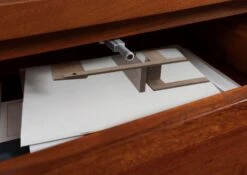 Comodino In Legno Di Acacia 60x40x50 Miele Dorato Laccato BUENO #025 -Massivmoebel24 09 681 679 0025 6