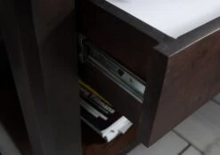 Comodino In Legno Di Acacia 60x40x50 Tabacco Laccato BUENO #035 -Massivmoebel24 09 681 679 0035 7