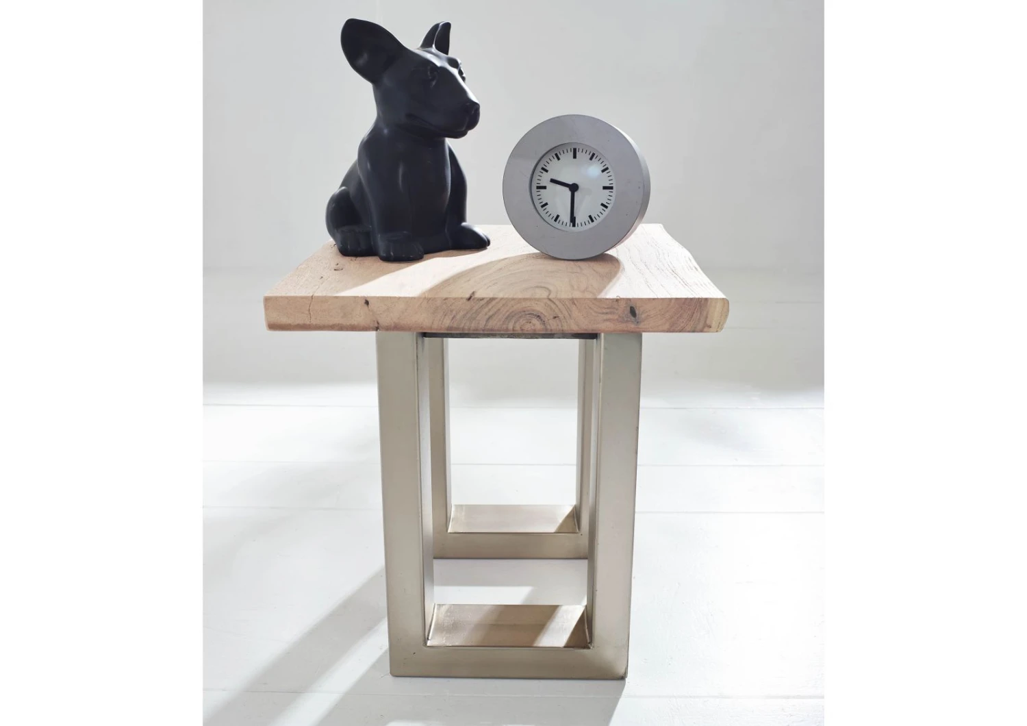 Comodino In Legno Di Acacia 40x40x42 Pietra Naturale Laccato FREEFORM #126 6 Comodino In Legno Di Acacia 40x40x42 Pietra Naturale Laccato FREEFORM #126 - immagine 4