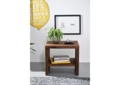 Comodino In Legno Di Acacia 45x40x45 Marrone Laccato PURE ACACIA #010 10 Comodino In Legno Di Acacia 45x40x45 Marrone Laccato PURE ACACIA #010 -Massivmoebel24 09 681 886 0010 3