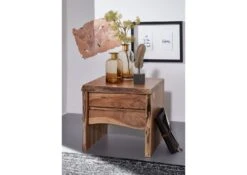 Comodino In Legno Di Acacia 45x40x45 Acacia Naturale Laccato PURE ACACIA #311