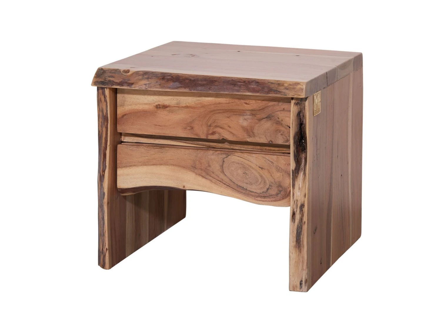 Comodino In Legno Di Acacia 45x40x45 Acacia Naturale Laccato PURE ACACIA #311 8 Comodino In Legno Di Acacia 45x40x45 Acacia Naturale Laccato PURE ACACIA #311 - immagine 6