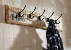 FACTORY #152 Appendiabiti In Legno Di Mango E Ferro - Stampato 66x8x13 12 FACTORY #152 Appendiabiti In Legno Di Mango E Ferro - Stampato 66x8x13 -Massivmoebel24 09 900 559 0152 4