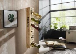 Porta Bottiglie In Legno Di Mango 13x10x90 Mango Naturale Grezzo FACTORY #154