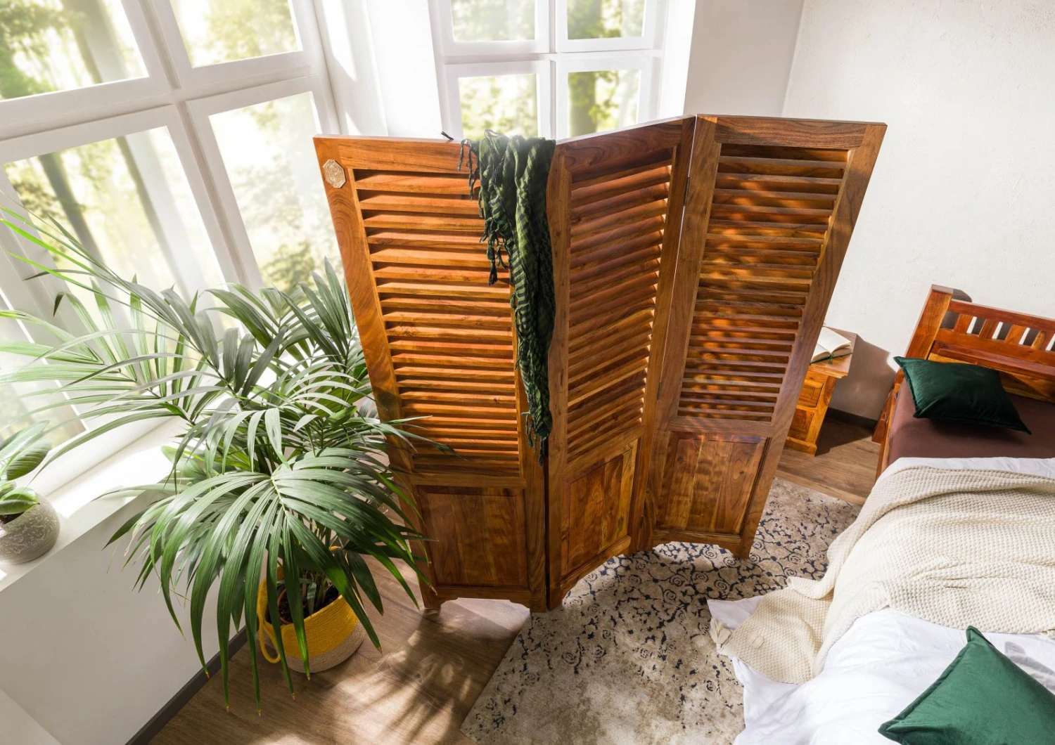 OXFORD #0520 Paraventoo In Legno Di Acacia - Laccato / Miele 141x3x175 4 OXFORD #0520 Paraventoo In Legno Di Acacia - Laccato / Miele 141x3x175 - immagine 2