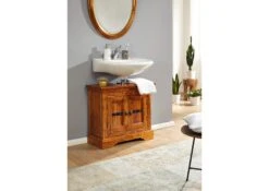 OXFORD #01007 Mobile Lavabo In Legno Di Acacia - Laccato / Miele 66x30x60