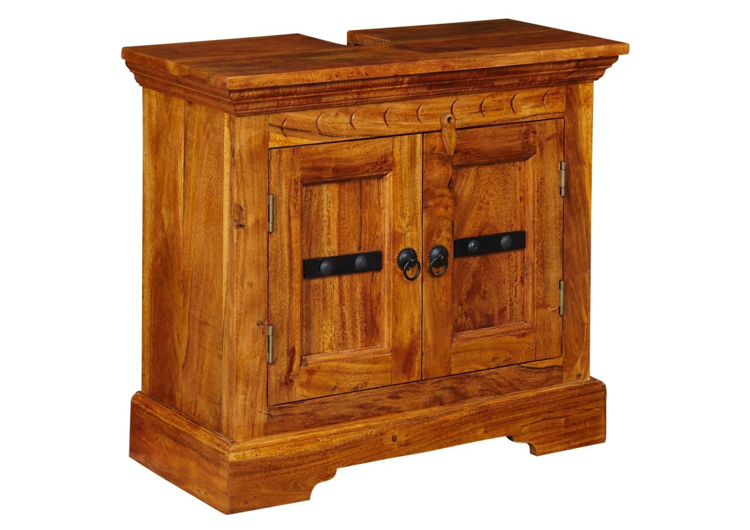 OXFORD #01007 Mobile Lavabo In Legno Di Acacia - Laccato / Miele 66x30x60 8 OXFORD #01007 Mobile Lavabo In Legno Di Acacia - Laccato / Miele 66x30x60 - immagine 6