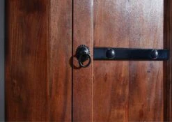 OXFORD #1003 Pensile In Legno Di Acacia - Laccato / Nougat 52x24x69 -Massivmoebel24 09 900 620 9003 4