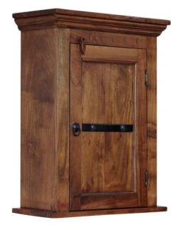 OXFORD #1003 Pensile In Legno Di Acacia - Laccato / Nougat 52x24x69 -Massivmoebel24 09 900 620 9003 5