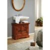 OXFORD #1007 Mobile Lavabo In Legno Di Acacia - Laccato / Nougat 66x30x60 -Massivmoebel24 09 900 620 9007 1